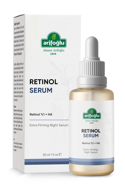 Arifoğlu Kırışıklık Karşıtı, Onarıcı Retinol (A Vitamini) Sıkılaştıcı Gece Serumu 30 ml Retinol %1+HA Extra Firming Night Serum