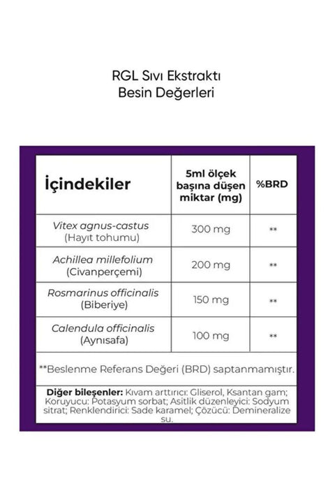 Arifoğlu RGL (Civan Perçemi-Hayıt Tohumu-Aynı Safa-Biberiye) Ekstraktı 225 ml