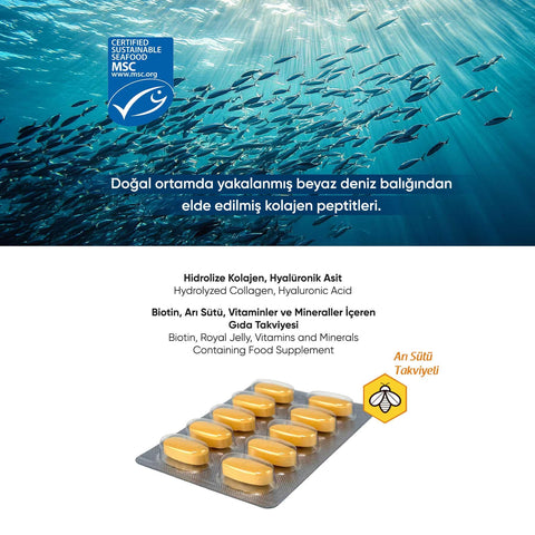 Collagen 90 Tablet Balık Kolajeni - Arifoğlu Online
