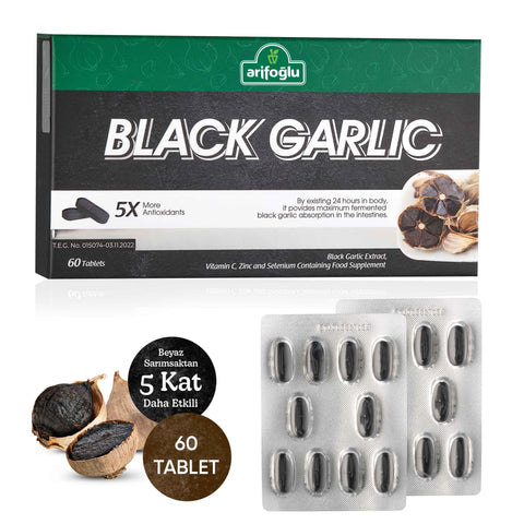 Siyah Sarımsak Ekstresi Black Garlic 60 Tablet Takviye Edici Gıda - Arifoğlu Online