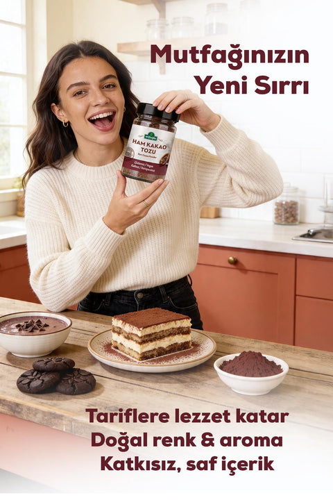 Ham Kakao Tozu 140 gr. Doğal ve Katkısız