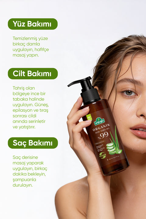 Arifoğlu Organik Aloe Vera Jel 150 ml - Arifoğlu Online