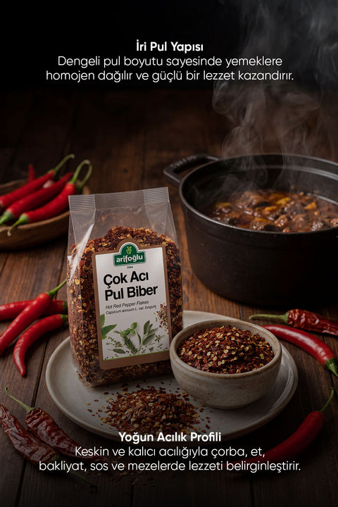Arifoğlu Çok Acı Pul Biber 110gr - Arifoğlu Online