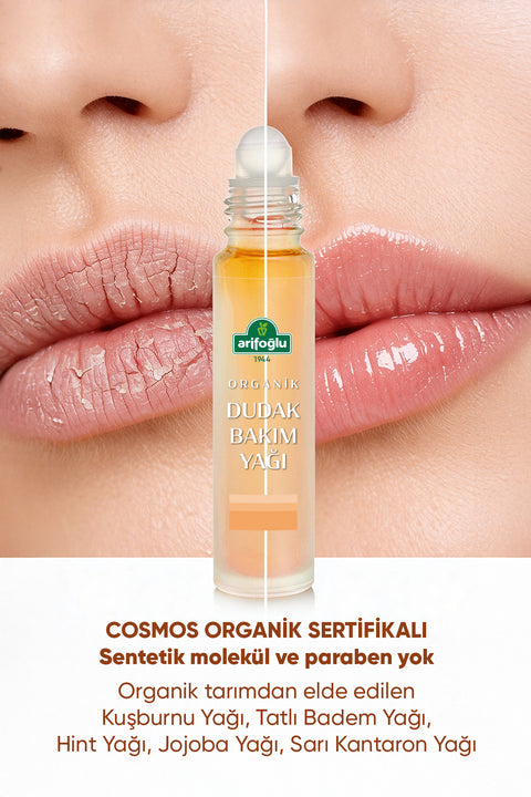 Arifoğlu Organik Dudak Bakım Yağı Lip Oil 10 ml - Arifoğlu Online