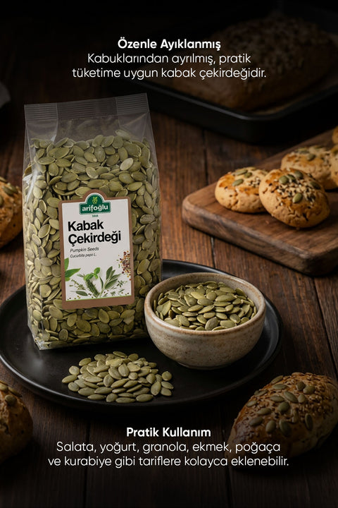 Kabak Çekirdeği İçi Çiğ 500 gr. - Arifoğlu Online