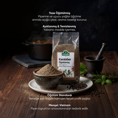 Arifoğlu Karabiber Toz (Öğütülmüş) 80 gr. - Arifoğlu Online