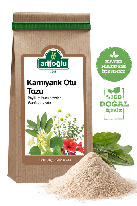 Karnıyarık Otu Tozu (Psyllium) 150 gr. Doğal ve Katkısız - Arifoğlu Online