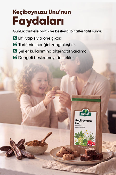 Keçiboynuzu Unu Öğütülmüş 150 gr. - Arifoğlu Online