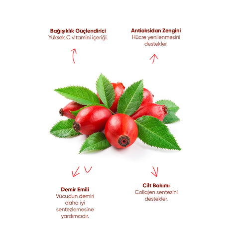 Arifoğlu Kuşburnu Çayı  Hibisküslü (Tüy ve Çekirdekleri Ayıklanmış) 100gr - Arifoğlu Online