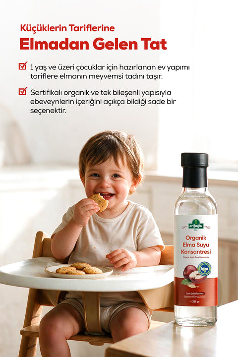 Organik Elma Suyu Konsantresi 325 gr.