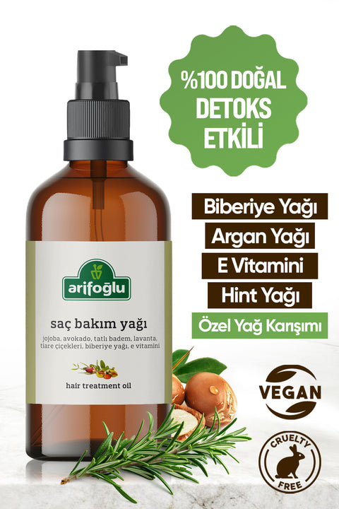 Arifoğlu Saç Bakım Yağı 100ml (Detoks Etkili)