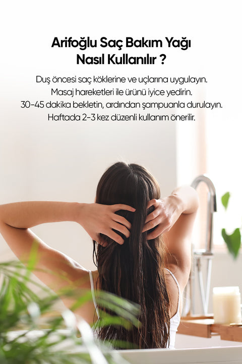 Arifoğlu Saç Bakım Yağı 100ml (Detoks Etkili) - Arifoğlu Online
