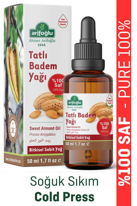Arifoğlu Badem Yağı Tatlı 50ml %100 Saf Sweet Almond