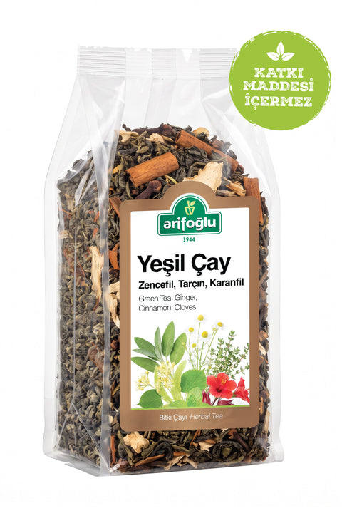 Arifoğlu Yeşil Çay Zencefil Tarçın Karanfil 165gr