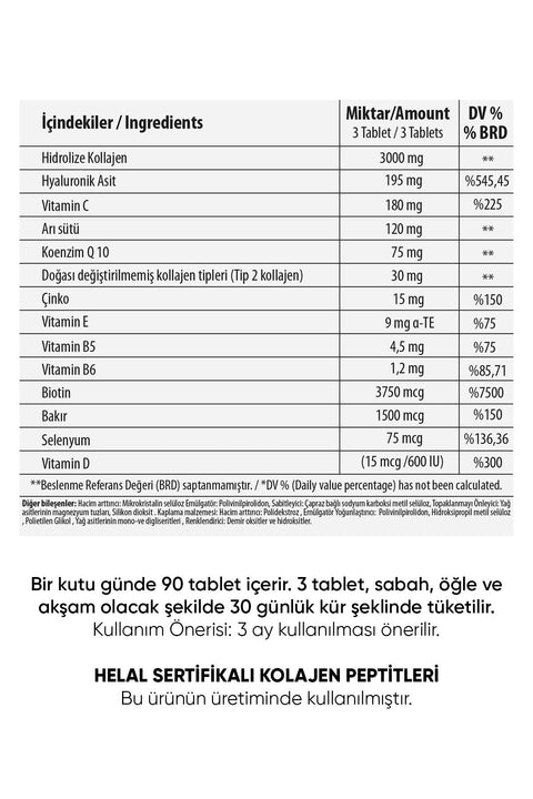 Ahmet Arifoğlu Collagen 90 Tablet Balık Kolajeni