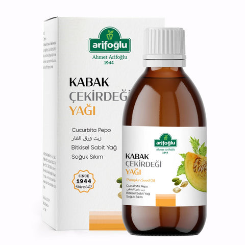 Arifoğlu %100 Saf ve Doğal Kabak Çekirdeği Yağı 250 ml (Soğuk Sıkım)