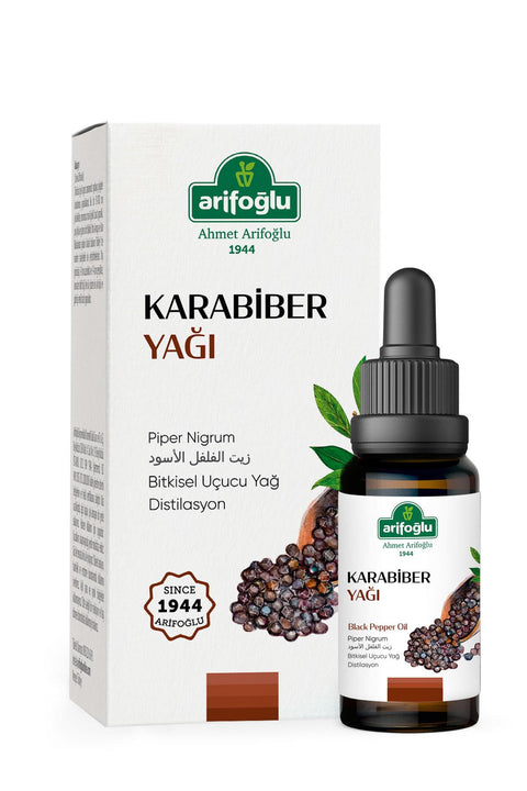 Arifoğlu 100 % reines und natürliches schwarzes Pfefferöl 10 ml