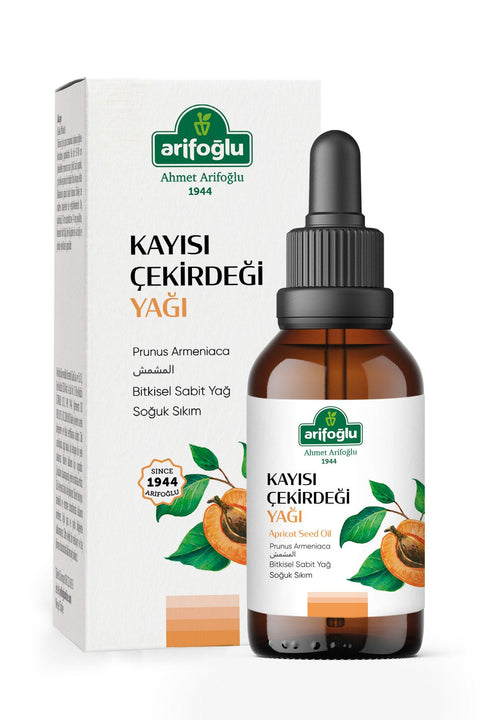 Arifoğlu %100 Saf Ve Doğal Kayısı Çekirdeği Yağı 50 ml - Arifoğlu Online