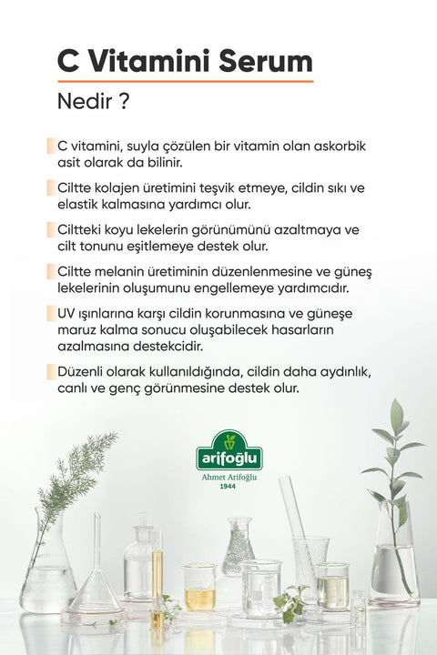 Arifoğlu C Vitamini Işıltı Ve Aydınlatıcı Serum 30 ml - Arifoğlu Online