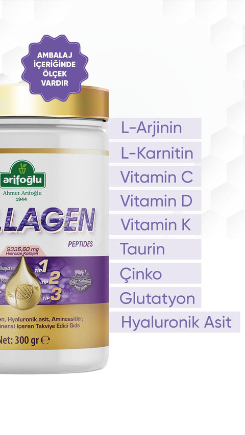 Arifoğlu Kollagenpeptide (Kollagen) 300 gr Nahrungsergänzungsmittel