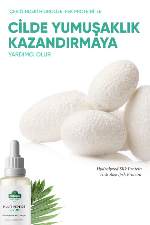 Arifoğlu Yaşlanma Karşıtı, Cilt Yenileyici, Onarıcı Multi Peptide Serum 30 ml Multi Peptide+HA+Collagen - Arifoğlu Online
