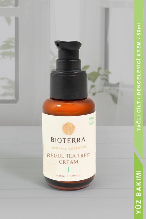 Bioterra Organik Regul Tea Tree Cream 50 ml (Dengeleyici Çay Ağacı Yüz Kremi)